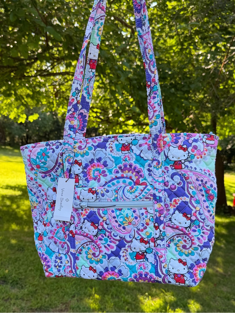 Vera Bradley x Hello Kitty Small Vera Tote Hello Kitty Paisley NWT